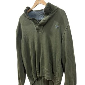 Vintage American Eagle Outfitters Men's Classic Fit Green Sweater Size XL